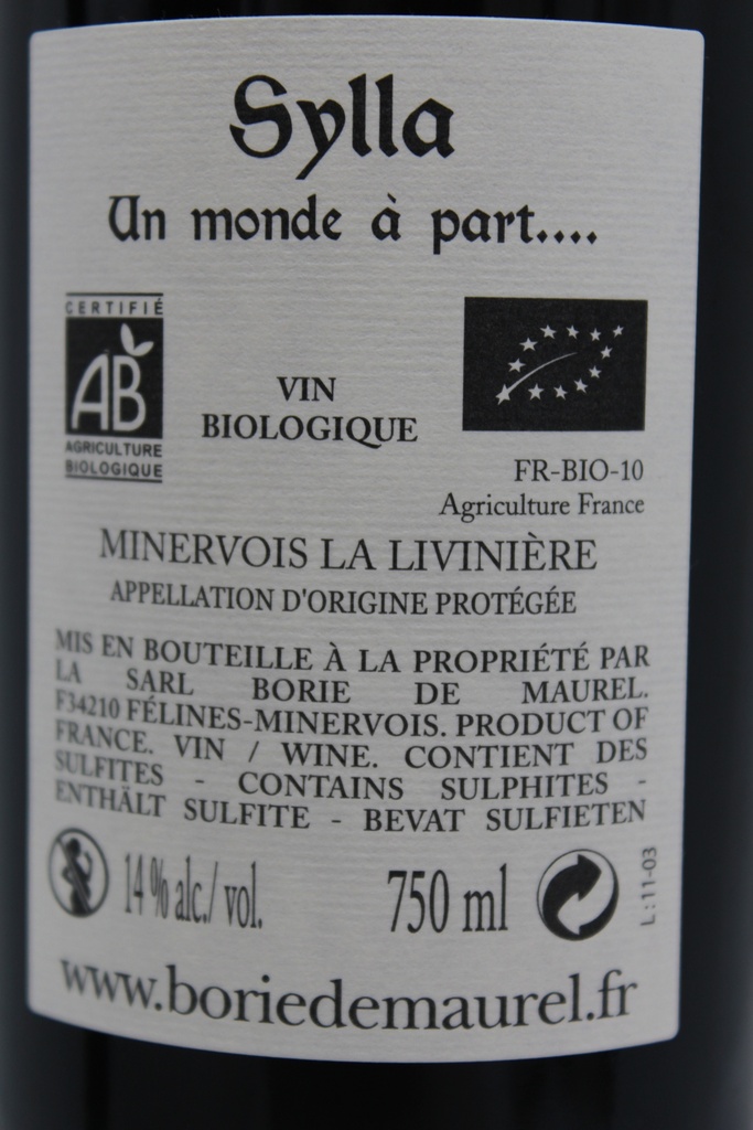 Borie de Maurel - Minervois - Cuvée Sylla 2019