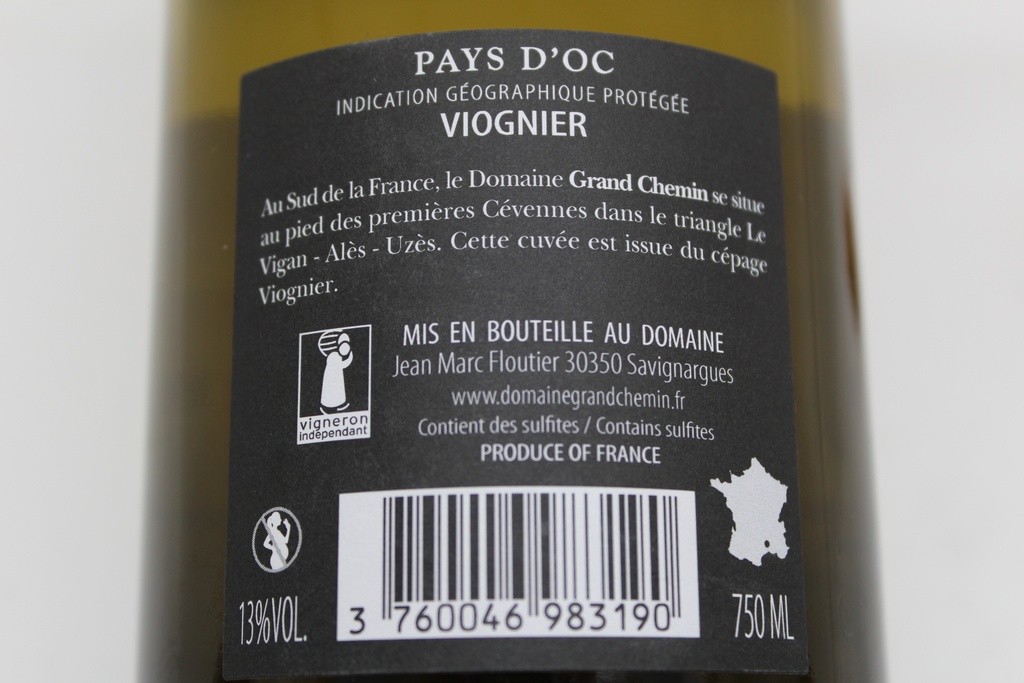 Domaine du Grand Chemin - IGP Pays d'Oc - Le Faillet Viognier 2021